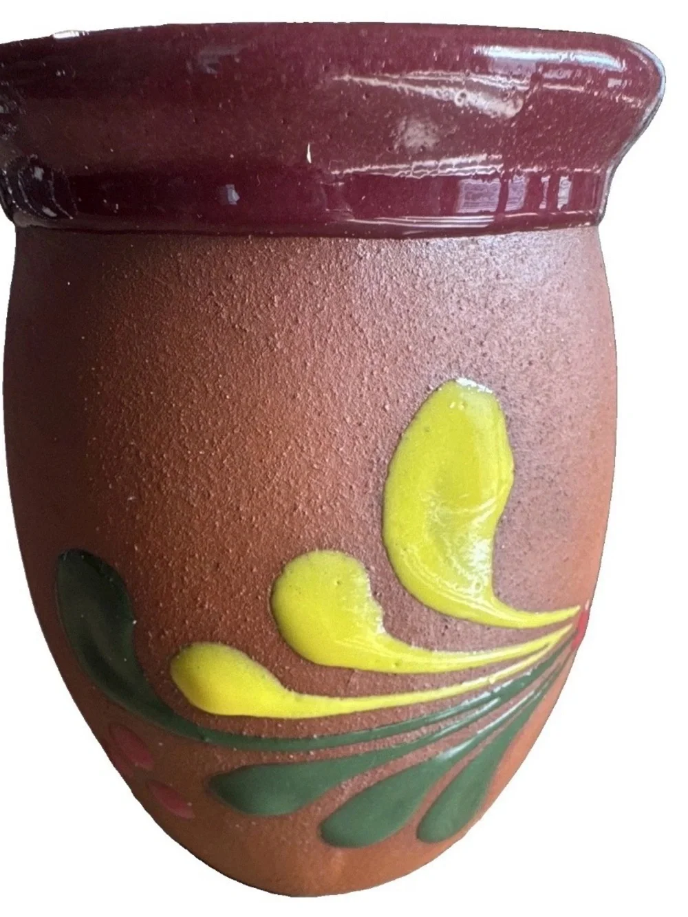 VTG La Luna Moon Face Pottery Vase Jug Southwestern Celestial Folk Art Ceramic